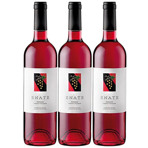 Enate Rosado Cabernet Sauvignon DO Roséwein Wein Trocken Spanien I Visando Paket (3 x 0.75 l) von Bodegas Enate