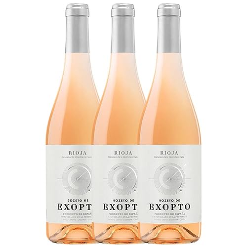 Exopto Bozeto Rosado Rioja 75 cl (Schachtel mit 3 Flaschen von 75 cl) von Bodegas Exopto