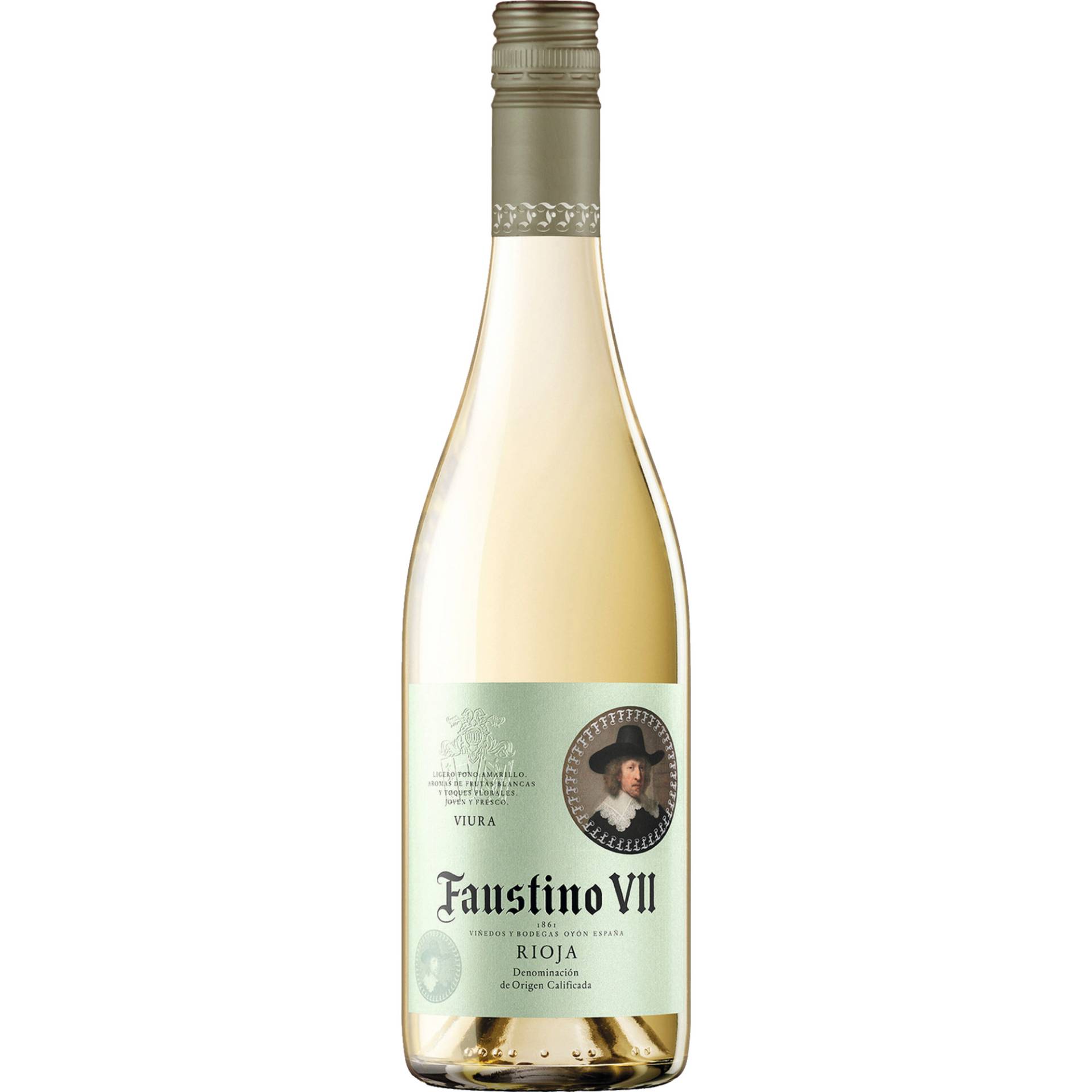 Faustino VII Rioja Blanco, Rioja DOCa, Rioja, 2023, Weißwein von Bodegas Faustino S.L.,01320,Oyon Alava,Spanien