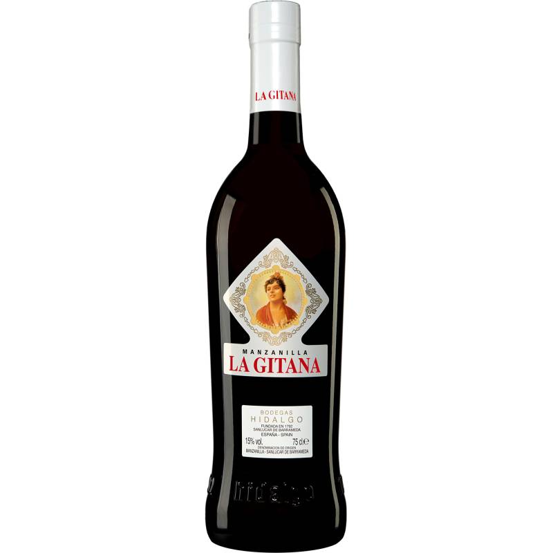 Hidalgo Manzanilla »La Gitana«  0.75L 15% Vol. Trocken aus Spanien von Bodegas Hidalgo - La Gitana, S.A.