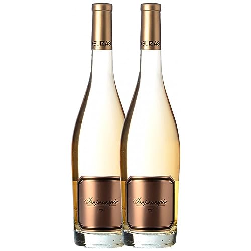 Hispano-Suizas Impromptu Rosé Pinot Schwarz Valencia 75 cl (Schachtel mit 2 Flaschen von 75 cl) von Bodegas Hispano-Suizas