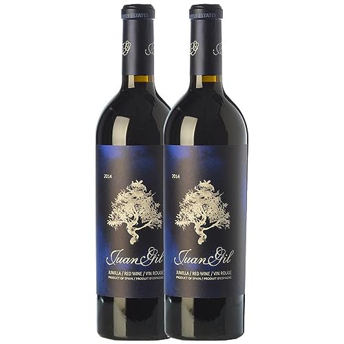 Juan Gil Etiqueta Azul Jumilla Alterung 75 cl (Schachtel mit 2 Flaschen von 75 cl) von Bodegas Juan Gil