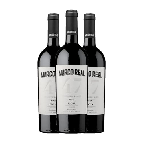 Marco Real Cuvée Especial 47 Tempranillo Rioja Alterung 75 cl (Schachtel mit 3 Flaschen von 75 cl) von Bodegas Marco Real
