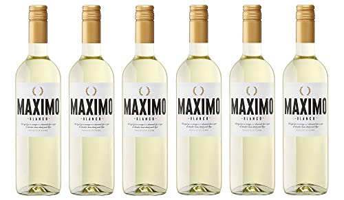 6x 0,75l - 2023er - Bodegas Maximo - Blanco - Vino de la Tierra de Castilla-La Mancha I.G.P. - Spanien - Weißwein trocken 6x 0,75l - 2023er - Bodegas Maximo - Blanco - Vino de la Tierra de Castilla-La Mancha I.G.P. - Spanien - Weißwein trocken von Bodegas Maximo