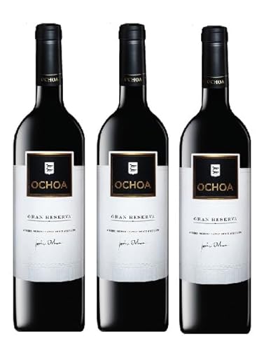 3x 0,75l - 2014er - Bodegas Ochoa - Gran Reserva - Navarra D.O.P. - Spanien - Rotwein trocken 3x 0,75l - 2014er - Bodegas Ochoa - Gran Reserva - Navarra D.O.P. - Spanien - Rotwein trocken von Bodegas Ochoa