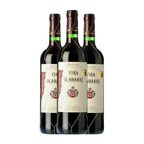 Olabarri Tempranillo Rioja Große Reserve 75 cl (Schachtel mit 3 Flaschen von 75 cl) von Bodegas Olabarri