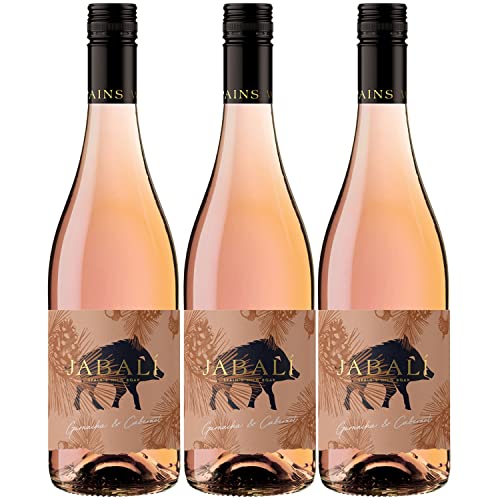 Bodegas Paniza Jabali Garnacha Cabernet Rosado Roséwein Wein halbtrocken Spanien I Visando Paket (3 x 0.75l) von Bodegas Paniza