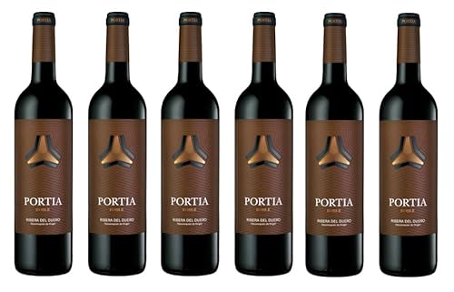 6x 0,75l - 2023er - Bodegas Portia - Roble - Ribera del Duero D.O.P. - Spanien - Rotwein trocken 6x 0,75l - 2023er - Bodegas Portia - Roble - Ribera del Duero D.O.P. - Spanien - Rotwein trocken von Bodegas Portia