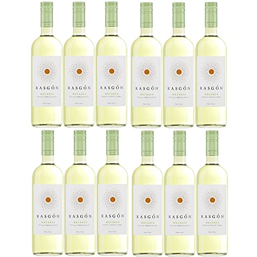 Rasgon Macabeo Weißwein Wein halbtrocken Spanien (12 Flaschen) von Bodegas Rasgon