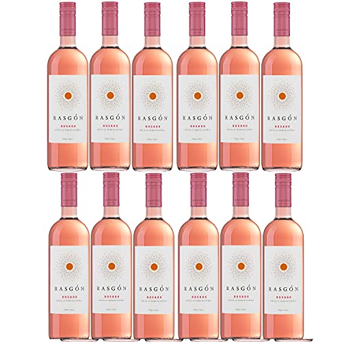 Rasgon Tempranillo Rosado Roséwein Wein halbtrocken Spanien (12 Flaschen) von Bodegas Rasgon