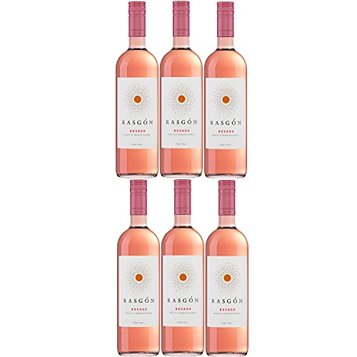 Rasgon Tempranillo Rosado Roséwein Wein halbtrocken Spanien (6 Flaschen) von Bodegas Rasgon