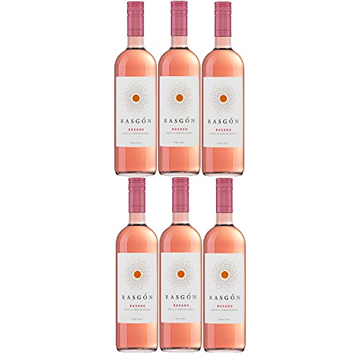 Rasgon Tempranillo Rosado Roséwein Wein halbtrocken Spanien (6 Flaschen) von Bodegas Rasgon