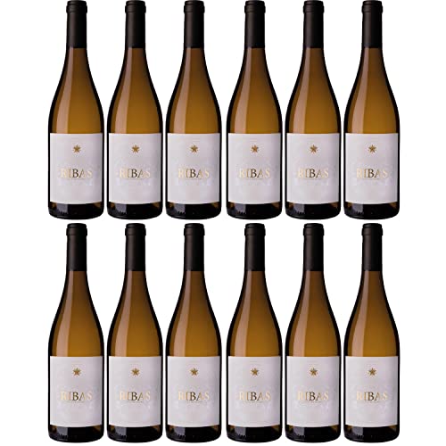 Bodegas Ribas Blanc Weißwein Wein trocken Bio Mallorca Spanien I Visando Paket (12 Flaschen) von Bodegas Ribas