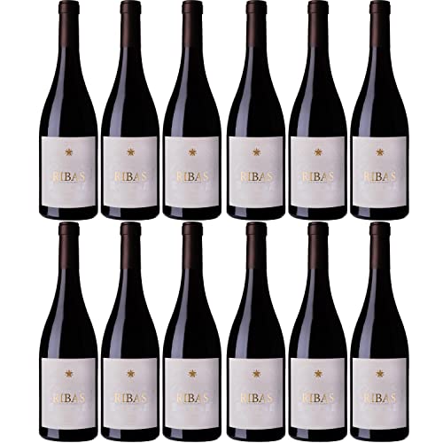 Bodegas Ribas Negre Rotwein Wein trocken Bio Mallorca Spanien I Visando Paket (12 Flaschen) von Bodegas Ribas