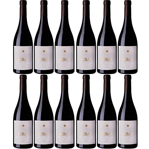 Bodegas Ribas Negre Rotwein Wein trocken Bio Mallorca Spanien I Visando Paket (12 Flaschen) von Bodegas Ribas