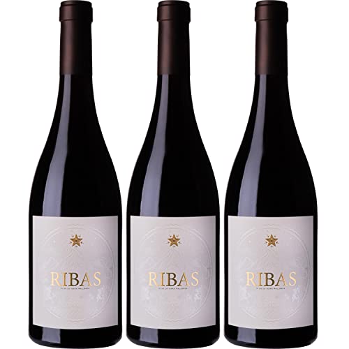 Bodegas Ribas Negre Rotwein Wein trocken Bio Mallorca Spanien I Visando Paket (3 Flaschen) von Bodegas Ribas