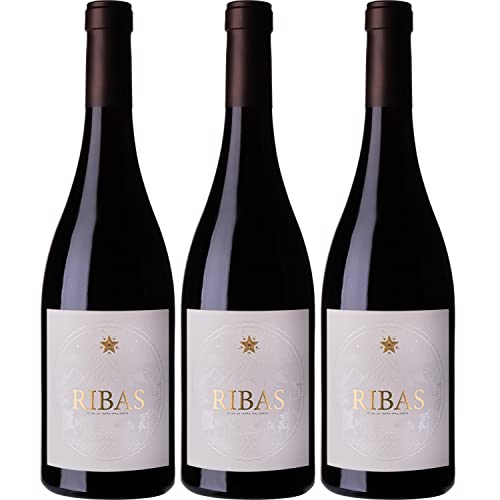 Bodegas Ribas Negre Rotwein Wein trocken Bio Mallorca Spanien I Visando Paket (3 Flaschen) von Bodegas Ribas