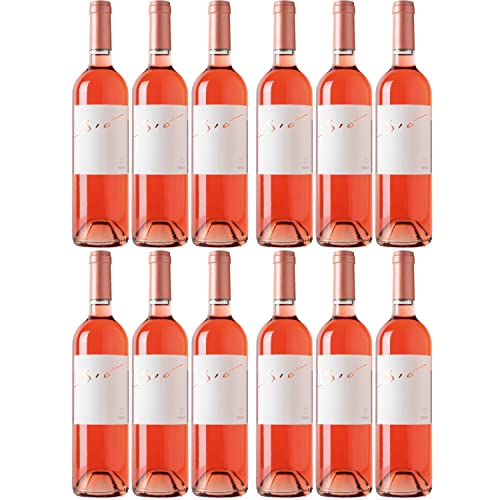 Bodegas Ribas Sio Rosat Roséwein Wein trocken Bio Mallorca Spanien I Visando Paket (12 Flaschen) von Bodegas Ribas