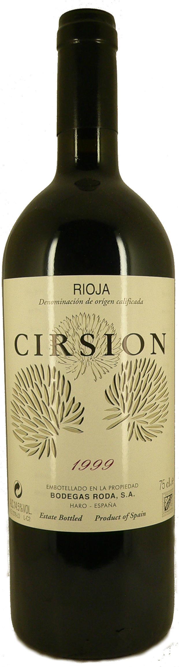 1999 Rioja Cirsion Bodegas Roda von Bodegas Roda