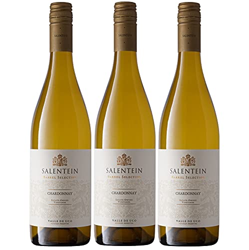 Bodegas Salentein Barrel Selection Chardonnay Weißwein Wein trocken Argentinien I Versanel Paket (3 Flaschen) von Salentein