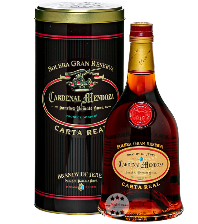 Cardenal Mendoza Carta Real Brandy de Jerez (40 % Vol., 0,7 Liter) von Bodegas Sánchez Romate