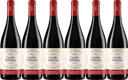 6x Conde Valdemar Crianza Tempranillo 2019 - Bodegas Valdemar, La Rioja - Rotwein von Bodegas Valdemar