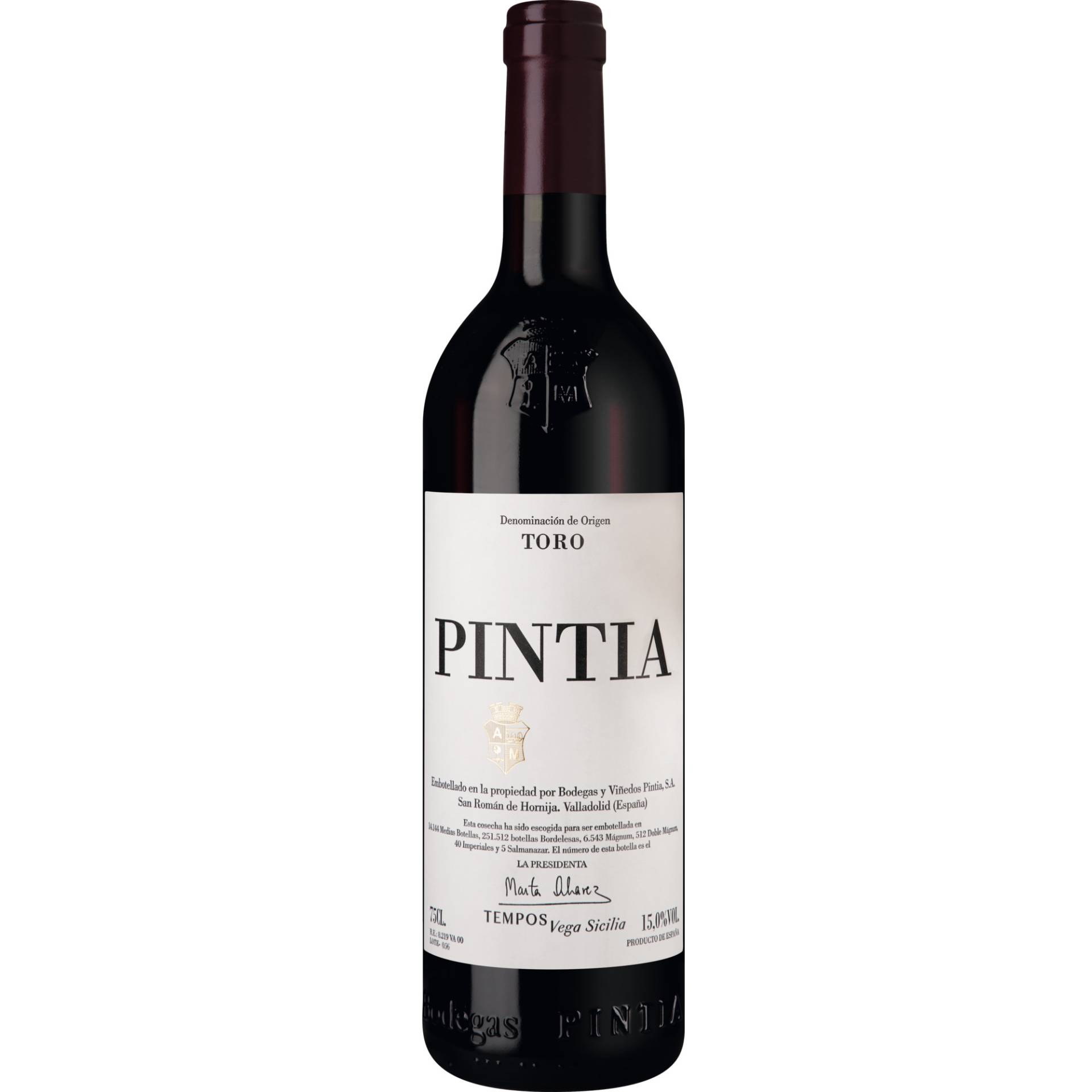 Pintia, Toro DO, Kastilien - León, 2019, Rotwein von Bodegas Vega Sicilia,47359,Valbuena de Duero,Spanien