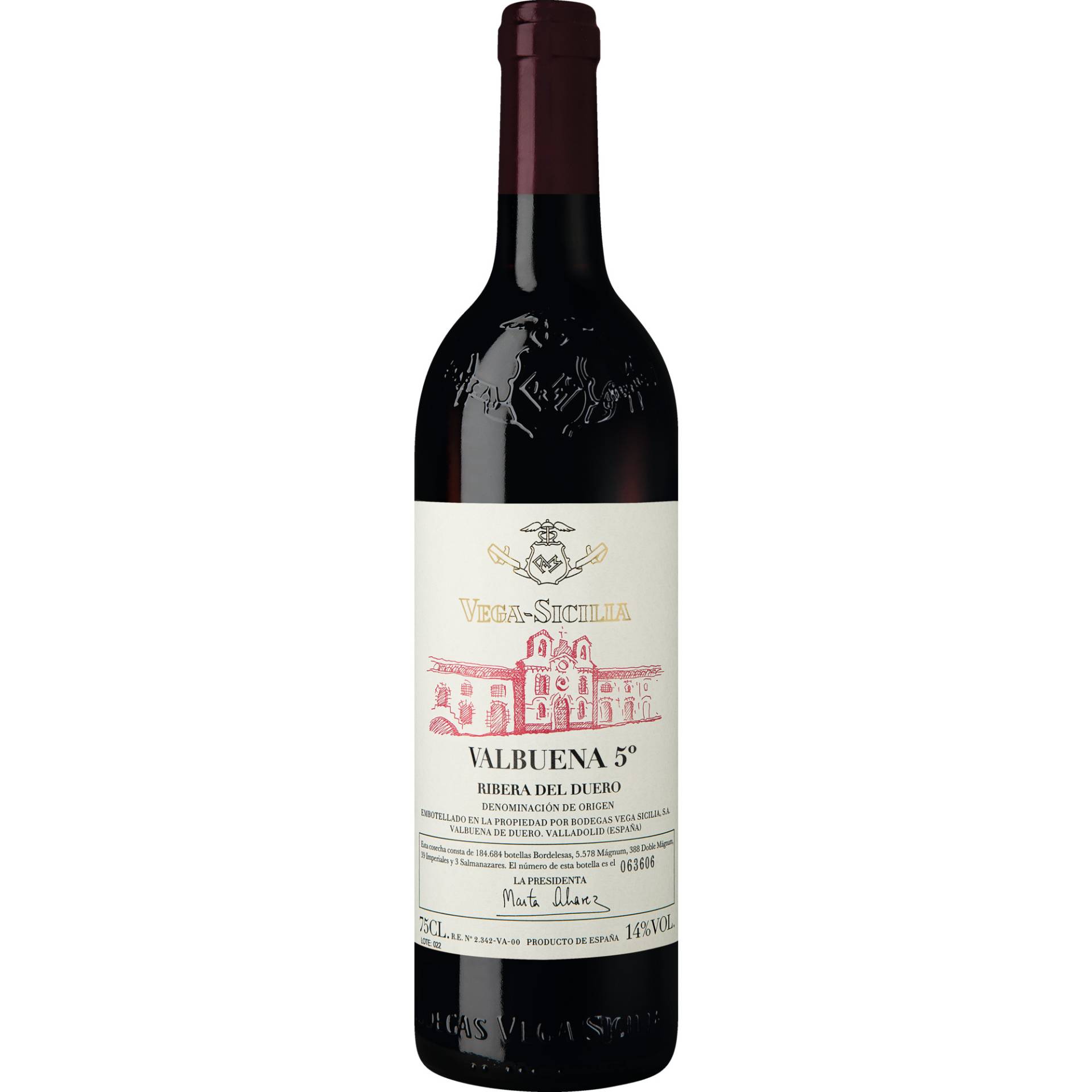 Vega Sicilia Valbuena 5, Ribera del Duero DO, Kastilien - León, 2019, Rotwein Vega Sicilia Valbuena 5, Ribera del Duero DO, Kastilien - León, 2019, Rotwein von Bodegas Vega Sicilia,47359,Valbuena de Duero,Spanien