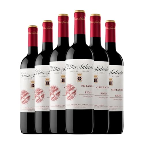 Viña Salceda Rioja Alterung 75 cl (Schachtel mit 6 Flaschen von 75 cl) von Bodegas Viña Salceda