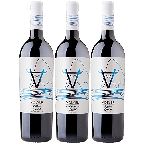 Bodegas Volver 4 Meses Cencibel Vdt Castilla Rotwein Wein trocken Spanien (3 Flaschen) von Volver