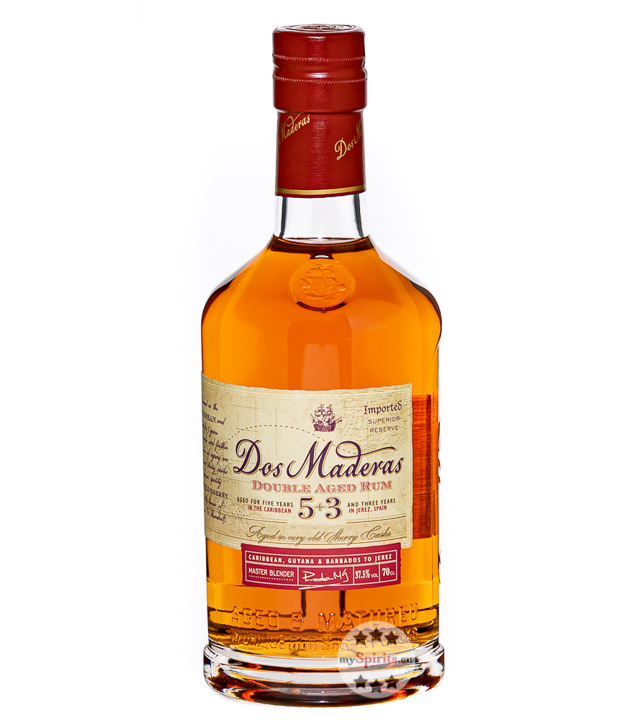 Dos Maderas 5 + 3 Double Aged Rum (37,5 % Vol., 0,7 Liter) von Bodegas Williams & Humbert