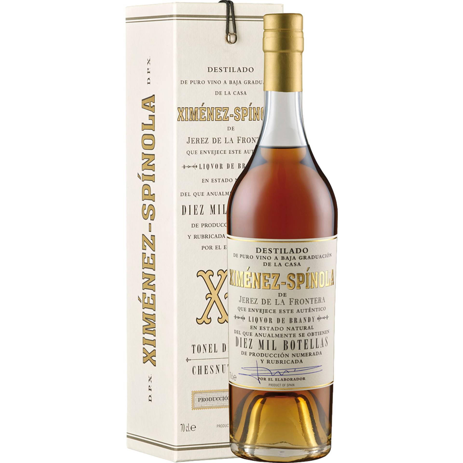 Ximénez-Spinola Brandy Criadera, 40% Vol, 0,7 L, Sherry/Jerez, Spirituosen von Bodegas Ximènez-Spinola ,   ES 11408 Jerez de la frontera