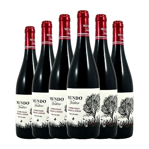 Yuntero Mundo La Mancha Jung 75 cl Rotwein (Schachtel mit 6 Flaschen von 75 cl) von Bodegas Yuntero
