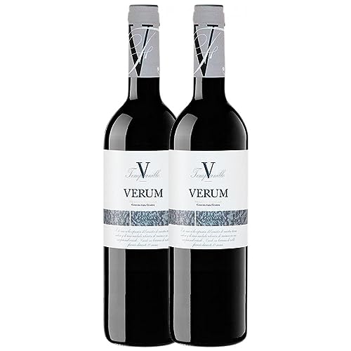 Verum V Tempranillo de Familia Tempranillo Vino de la Tierra de Castilla Reserve 75 cl (Schachtel mit 2 Flaschen von 75 cl) von Bodegas y Viñedos Verum