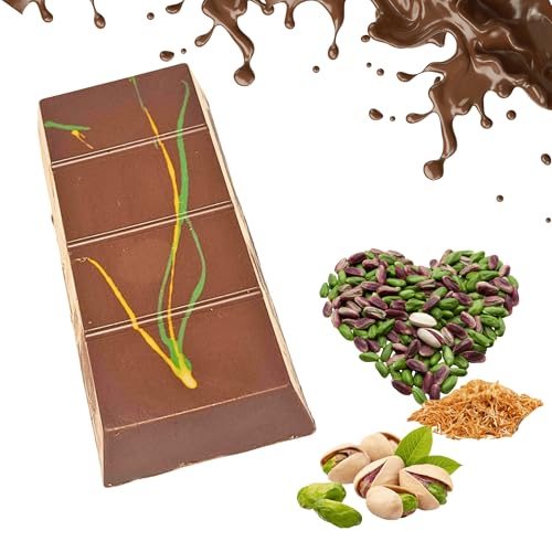 Dubai Schokolade mit Pistazien & Kunafeh | Premium Pistazien Schokolade | Handgefertigte Kadayif Schokolade | Exklusive Geschenkidee, Dubai chocolate,Dubai choco (100g Dubai Schokolade) von Bodesa Valore