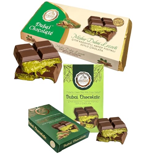 2er-Set 185g und 60g Dubai Schokolade im Premium-Paket | Pistaziencreme Dubai Schokolade Pistazien | Handmade Dubai Schokolade kaufen | Die Dubai Schokolade (2er-Set Dubai Schokolade) von Bodesa Valore