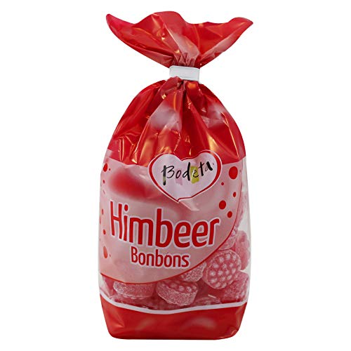 5er Pack Bodeta Himbeer Bonbons (5 x 200 g) im Bodenbeutel, Himbeerbonbons, Lutschbonbons von Bodeta Süßwaren GmbH