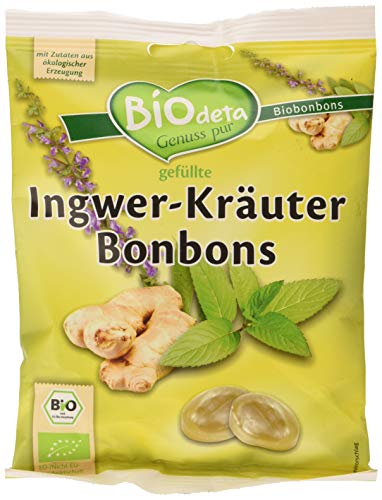 Biodeta Bodeta gefüllte Bonbons 75g (Ingwer-Kräuter) von Bodeta Süßwaren GmbH
