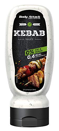 Body Attack Grill Sauce Kebab 2x 320ml / 2x 32 Portionen, perfekt für Grillgut und Salate, vegan, kalorienarm, Made in Germany Body Attack Grill Sauce Kebab 2x 320ml / 2x 32 Portionen, perfekt für Grillgut und Salate, vegan, kalorienarm, Made in Germany von Body Attack Sports Nutrition