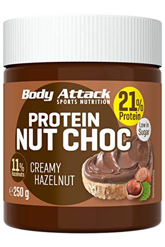 Body Attack Protein Nut Choc, Creamy Hazelnut, 250 g Body Attack Protein Nut Choc, Creamy Hazelnut, 250 g von Body Attack Sports Nutrition