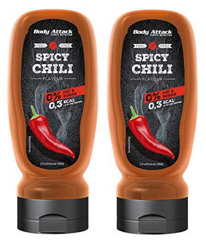 Body Attack Sports Nutrition, Grill Saucen, 2 x 320ml (Spicy Chilli) von Body Attack Sports Nutrition