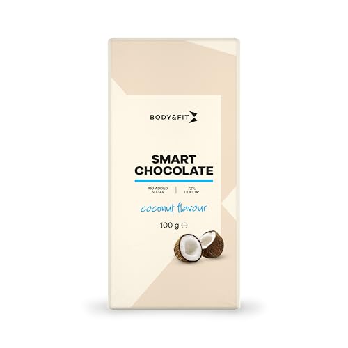 Body & Fit Smart Chocolate (0 Zucker & 72% Kakao) Coconut 1200 gramm von Body & Fit