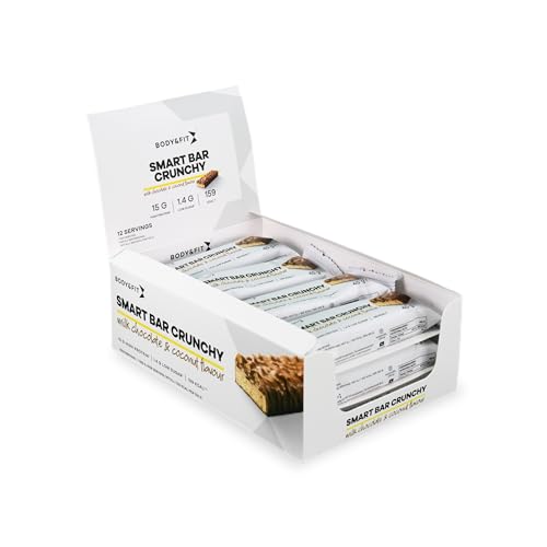 Body & Fit Smart Riegel Crunchy Protein Riegel Low Carb Milchschokolade & Coconut - 12 x 45g Body & Fit Smart Riegel Crunchy Protein Riegel Low Carb Milchschokolade & Coconut - 12 x 45g von Body & Fit