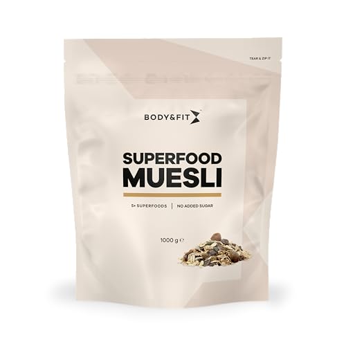 Body & Fit Superfood Müsli Naturell 1000 gramm von Body & Fit