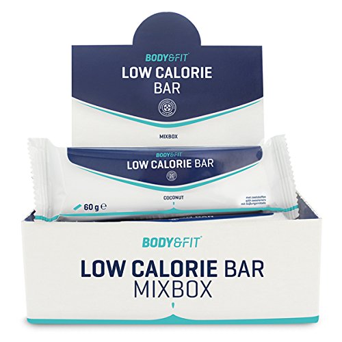 Low Calorie Bar - 1 box mit 12 riegel - Mix box (6x2 schmacken) von Body & Fit