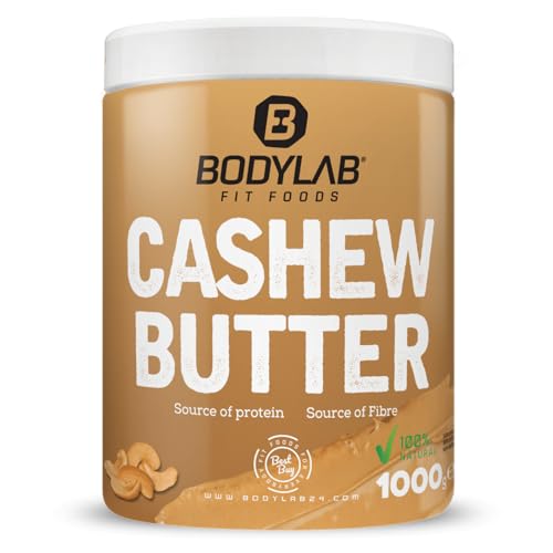 Bodylab24 100% Cashew Butter 1000g / Cashewbutter ohne Zusatzstoffe / aus gerösteten Cashewkernen von Bodylab24