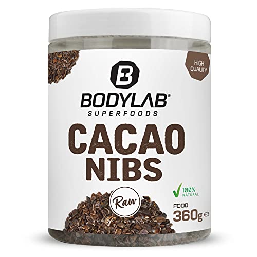 Bodylab24 Cacao Nibs Raw 360g, 100% natürlich, pure Kakaostücke aus geschälten Kakaobohnen, ohne Zuckerzusatz, nährstoffreiches Highlight für Müsli, Joghurt oder Quark Bodylab24 Cacao Nibs Raw 360g, 100% natürlich, pure Kakaostücke aus geschälten Kakaobohnen, ohne Zuckerzusatz, nährstoffreiches Highlight für Müsli, Joghurt oder Quark von Bodylab24