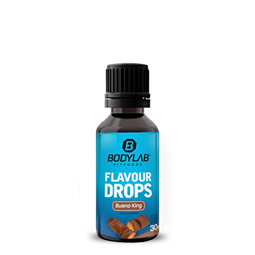 Bodylab24 Flavour Drops 30ml Bueno King, Kalorienfreie, Zuckerfreie & Fettfreie Aroma-Tropfen, Flavdrops zum Süßen von Lebensmitteln, Kaffee Sirup, Geschmackstropfen ohne Künstliche Farbstoffe von Bodylab24