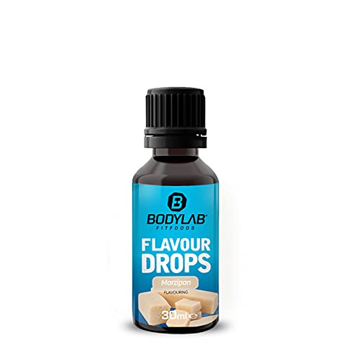 Bodylab24 Flavour Drops 30ml Marzipan, Kalorienfreie, Zuckerfreie & Fettfreie Aroma-Tropfen, Flavdrops zum Süßen von Lebensmitteln, Kaffee Sirup, Geschmackstropfen ohne Künstliche Farbstoffe von Bodylab24