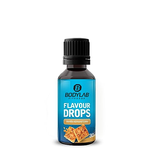 Bodylab24 Flavour Drops 30ml Vanille-Mandel-Kuchen, Kalorienfreie, Zuckerfreie & Fettfreie Aroma-Tropfen, Flavdrops zum Süßen von Lebensmitteln, Geschmackstropfen ohne Künstliche Farbstoffe Bodylab24 Flavour Drops 30ml Vanille-Mandel-Kuchen, Kalorienfreie, Zuckerfreie & Fettfreie Aroma-Tropfen, Flavdrops zum Süßen von Lebensmitteln, Geschmackstropfen ohne Künstliche Farbstoffe von Bodylab24
